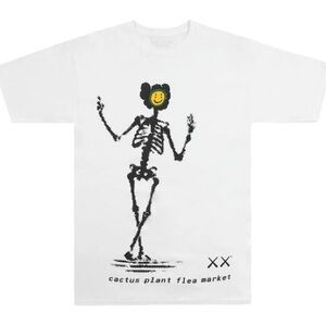 KAWS x Cactus Plant Flea Market White Unisex Tee - NWT